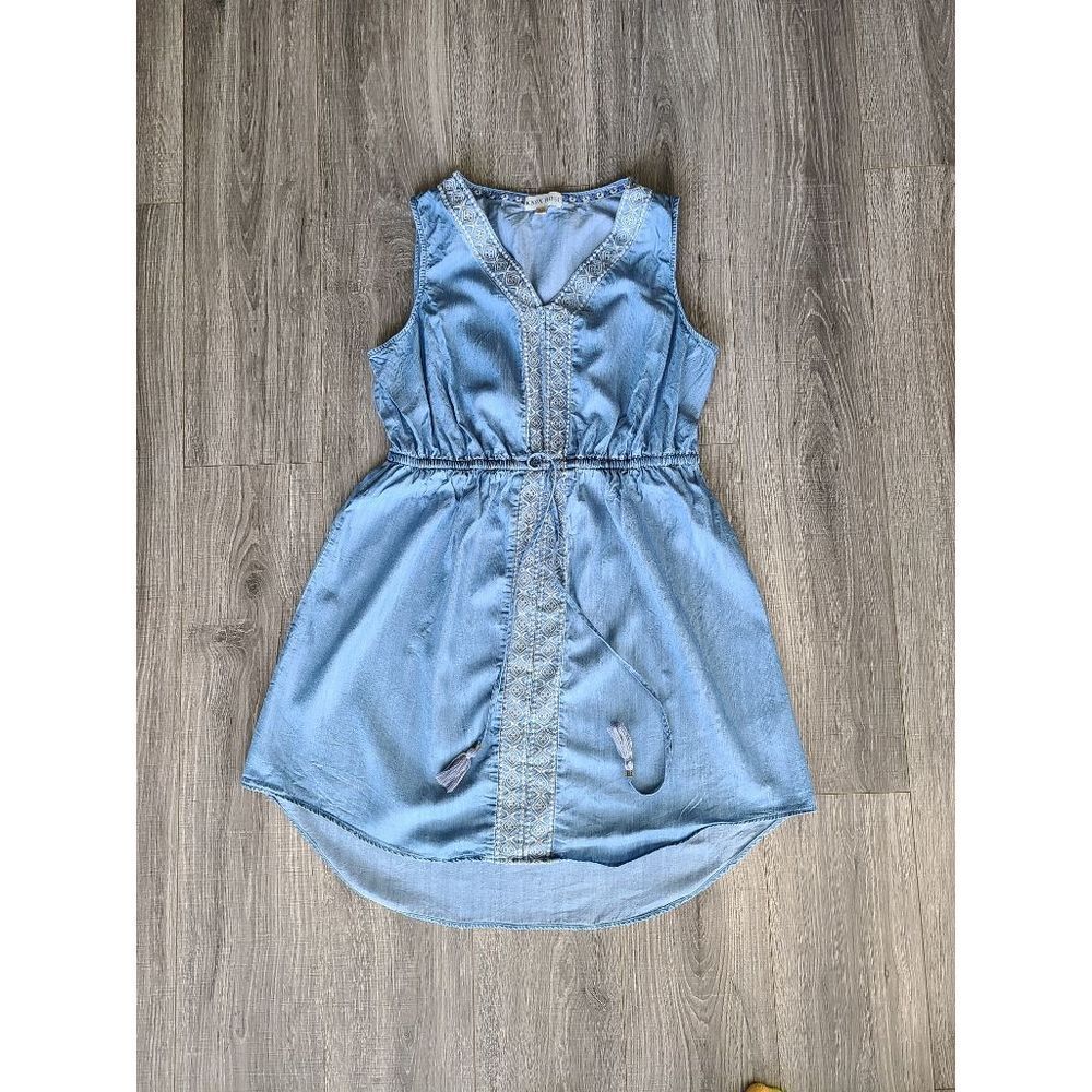 KNOX ROSE  XXL sleeveless tunic dress blue boho